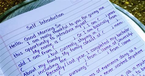 Image result for Self Introduction in English for Promotion Example