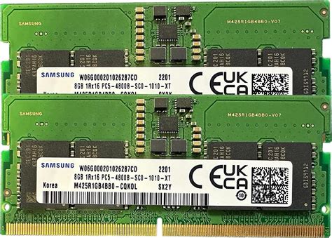 Amazon.in: Buy Samsung 16GB (8GB x 2) DDR5 4800MHz SODIMM PC5-38400 ...