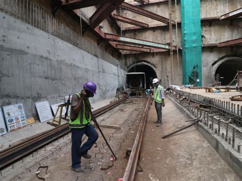 RCC installation in 6.5 km long tunnel from Apparel Park to Shahpur in ...
