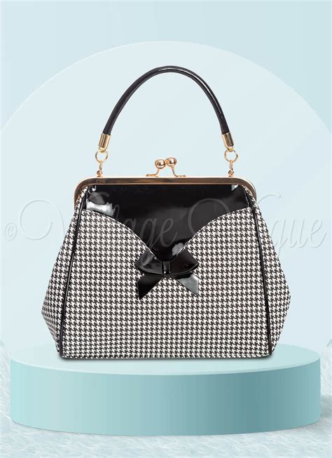 Banned Vintage Retro Hahnentritt Handtasche “Marilyn Handbag” in ...