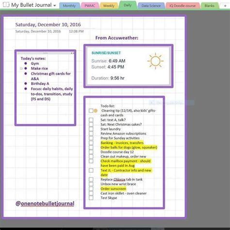 Image result for OneNote Daily Diary