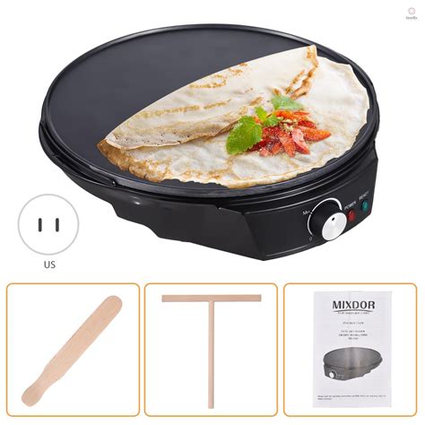 Máquina De Crepe Elétrica De 11 Polegadas 1200W 50-210 Celsius Grau De ...