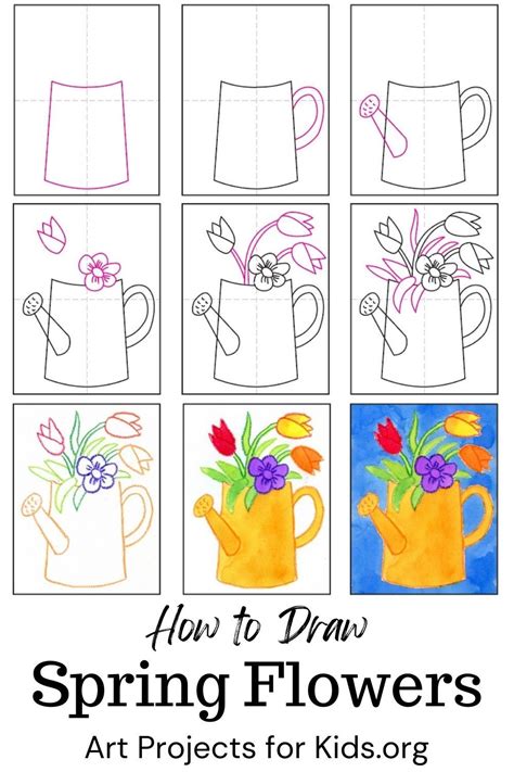Image result for Step by Step Spring Drawing