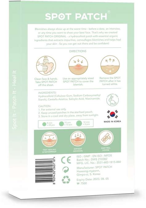 Spot Patch Original PM (42dots 3 Sizes) Hydrocolloid Acne Pimple ...