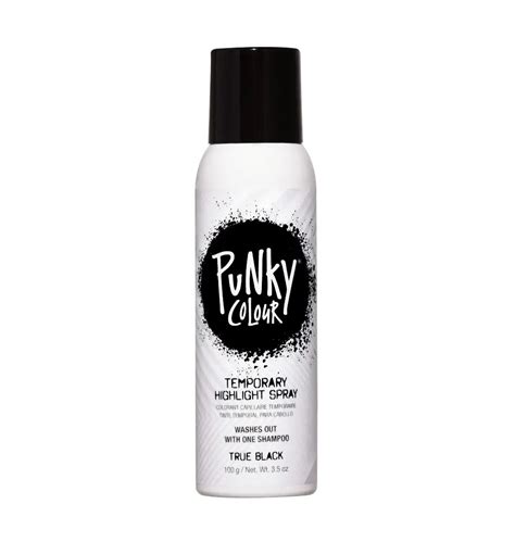 Punky Colour Temporary Hair Color Spray - True Black 3.5oz - CBS Beauty ...