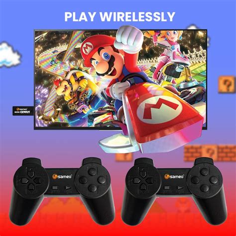 Sameo Micro Genius 8 Bit HDMI Gaming Console for Kids with 800 Built i ...