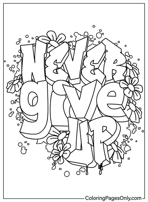 Graffiti Words Coloring Pages [2025]