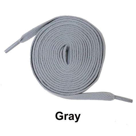 Gray Flat Athletic Sneaker 27 36 45 54 63 Inch Shoelaces - Walmart.com