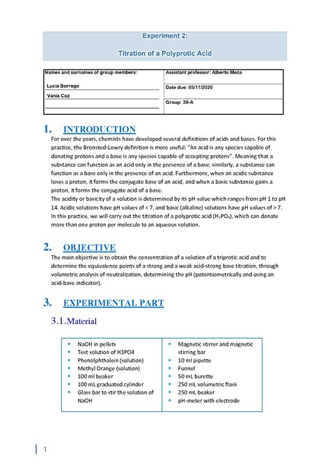 Image result for Polyprotic Endpoint Titration
