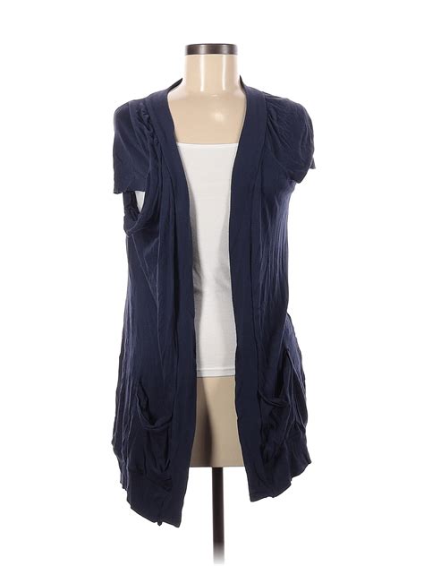 Splendid Color Block Solid Navy Blue Cardigan Size M - 94% off | thredUP