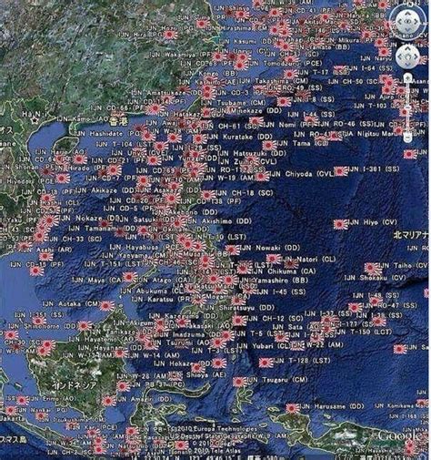 Map showing every Japanese warship sunk in WWII - NavWeaps Forums