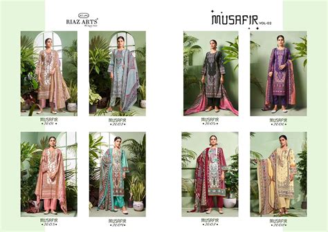 Musafir Vol 2 Riaz Art Cambric Lawn Karachi Salwar Suits – Kavya Style Plus