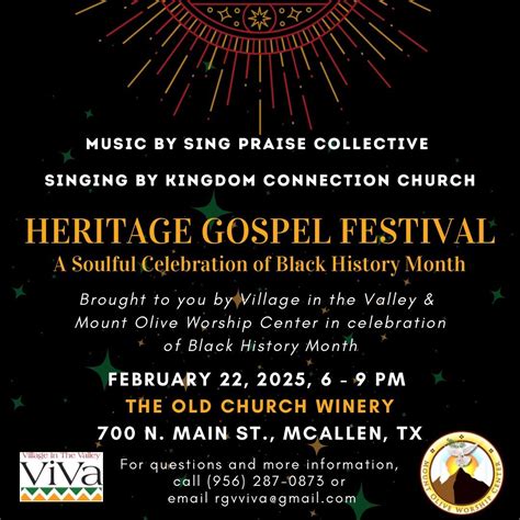 Heritage Gospel Festival: A Soulful Celebration of Black History Month ...