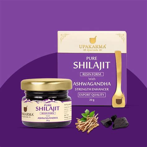 Shilajit Resin With Ashwagandha 20g – Upakarma Ayurveda