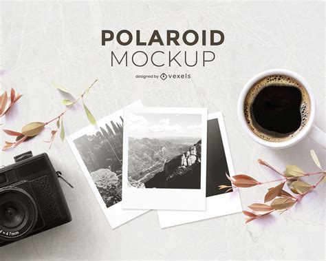 Polaroid PSD Mockup Editable Template to Download