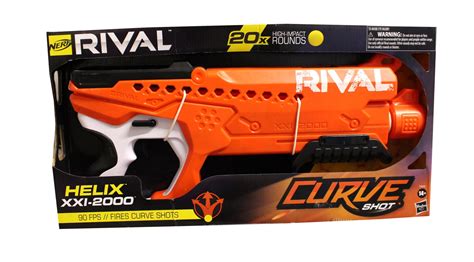 Buy NERF Rival Curve Shot -- Helix XXI-2000 Blaster -- Fire Rounds to ...