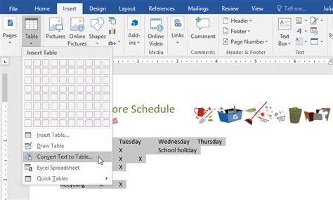 MS Word Simple Table Tutorial for Grade 4 ICT 的图像结果