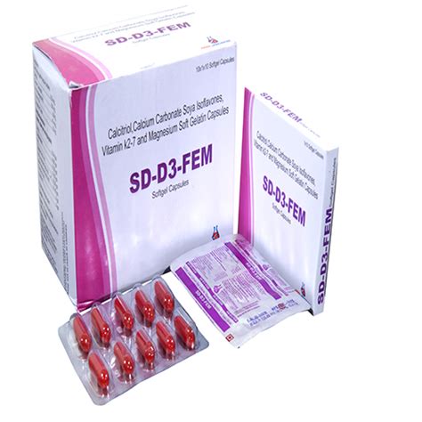 SD-D3-FEM Softgel Capsules Andee Lifesciences