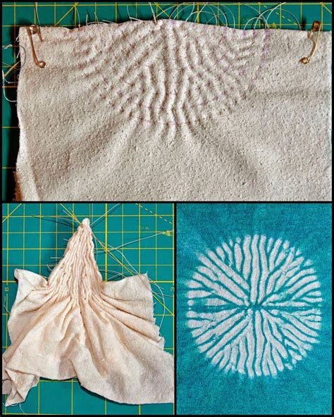 ...And Then We Set It On Fire: Week 2 Stitched Shibori Curved Lines ...