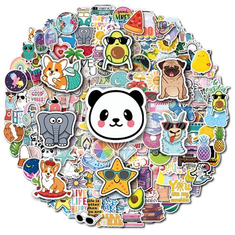Snapklik.com : 200Pcs Water Bottle Stickers For Kids Teens, Waterproof ...