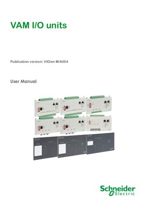 VAM I/O Units User manual | Schneider Electric