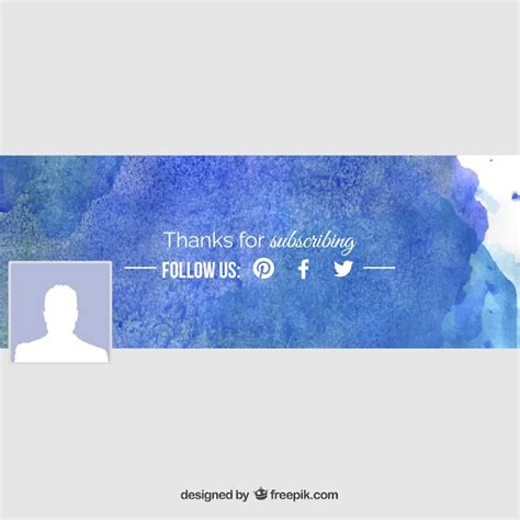 Facebook cover in watercolor style | Free Vector