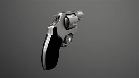 3D model Smith and Wesson Model 637 Revolver VR / AR / low-poly | CGTrader