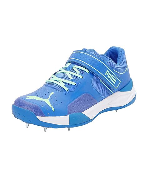 Buy Puma Mens Bowling 22.1 Bluemazing-Elektro Green-White Cricket Shoe ...