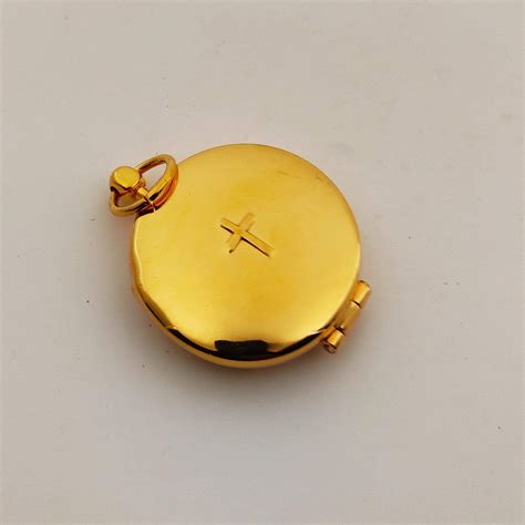 Divine Opulence: Gold Plated Communion Pyx – Living Words