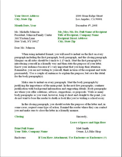 Letter-Writing Format Example 的图像结果