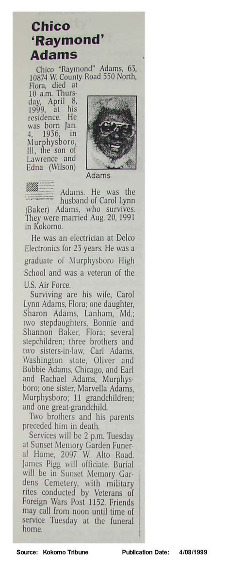 Kokomo Tribune Obituaries - Kokomo, Indiana