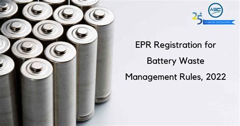 EPR Registration for Battery Waste Management | ASC Group