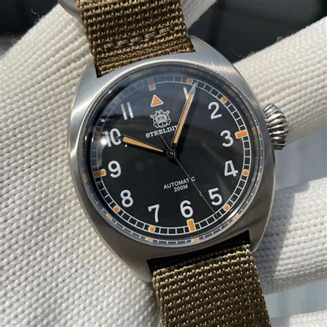 Steeldive SD1907P 40mm W10 Military Automatic Watch – DREAM WATCHES