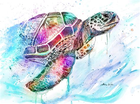 Sea Turtle Art Activity at Charlotte Adams blog