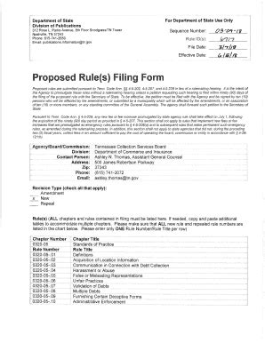 Fillable Online 312 Rosa L Parks Avenue, 8th Floor Snodgrass/TN Tower ...