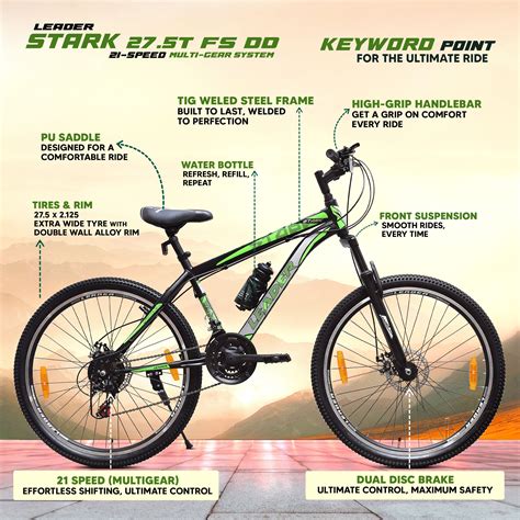 Buy Stark 27.5T MultiSpeed MTB Cycle Online Leader Bicycles