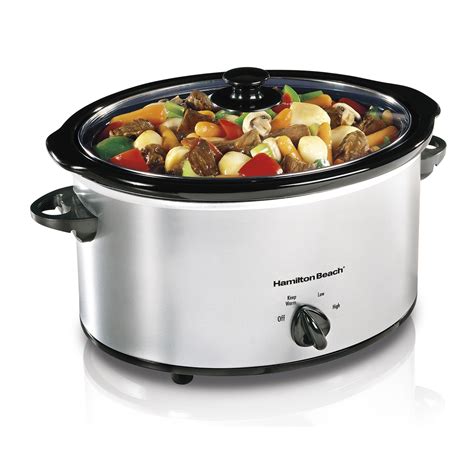 Classic Chrome 5 Quart Slow Cooker (33550) | HamiltonBeach.com