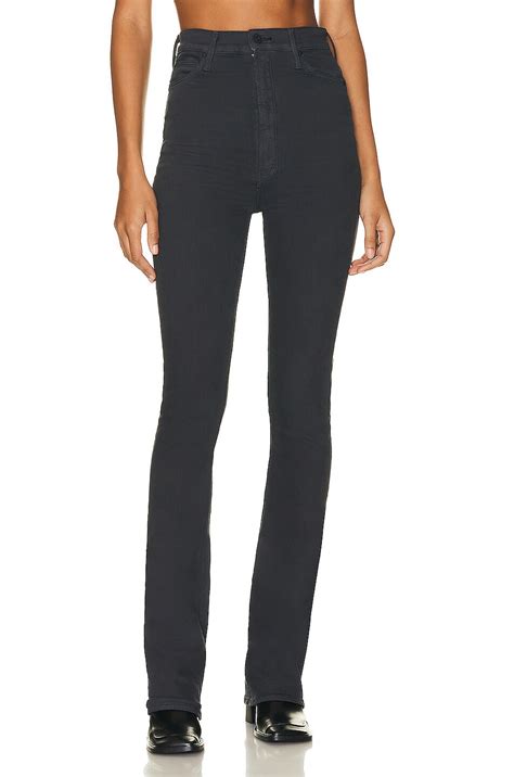 MOTHER Tippy Top Runaway Heel in Faded Black | FWRD