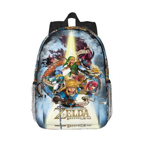 Legend Of Zelda Backpacks Cartoon Prints Large Capacity Laptop Bags ...
