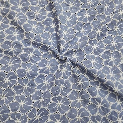 Pure Cotton Powder Blue Floral Hakoba Fabric – Sanskruti
