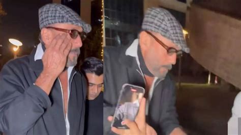 Jackie Shroff wins hearts by helping a fan who fell while taking his ...