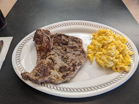 The T-bone steak breakfast at Waffle House : r/shittyfoodporn