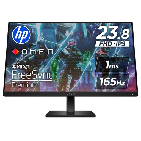 HP OMEN Gaming Monitor, 23.8 inch(60.5 cm) FHD, 165Hz, 3-Sided ...