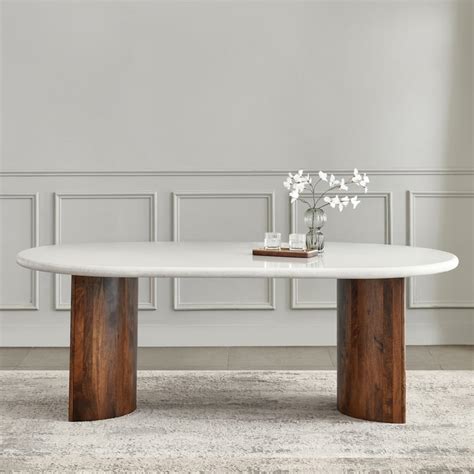 Buy Pristyn NXT Composite Marble Top 6-Seater Dining Table - Grey from ...