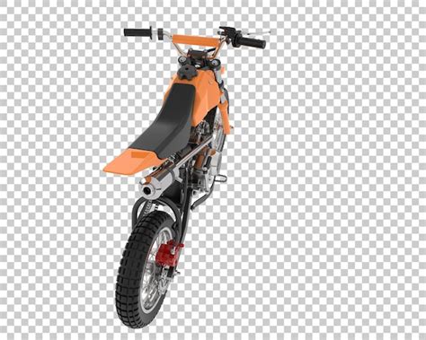 Motocross bike on transparent background 3d rendering illustration ...