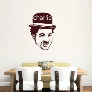 PICKYPOMP 87 cm Smiling Charlie Chaplin Self Adhesive Sticker Price in ...