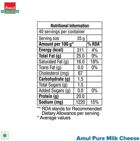 Amul CHEESE CUBE 1KG-25GM (PACK OF 40) Box Price in India - Buy Amul ...