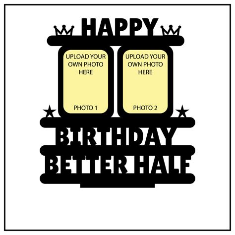 HAPPY BIRTHDAY BETTER HALF STAND FRAME – Next Print