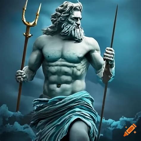 Image of Poseidon, Greek god of the sea on Craiyon