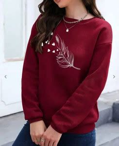 SHAH ENTERPRISES Full Sleeve Graphic Print Women Reversible Sweatshirt ...